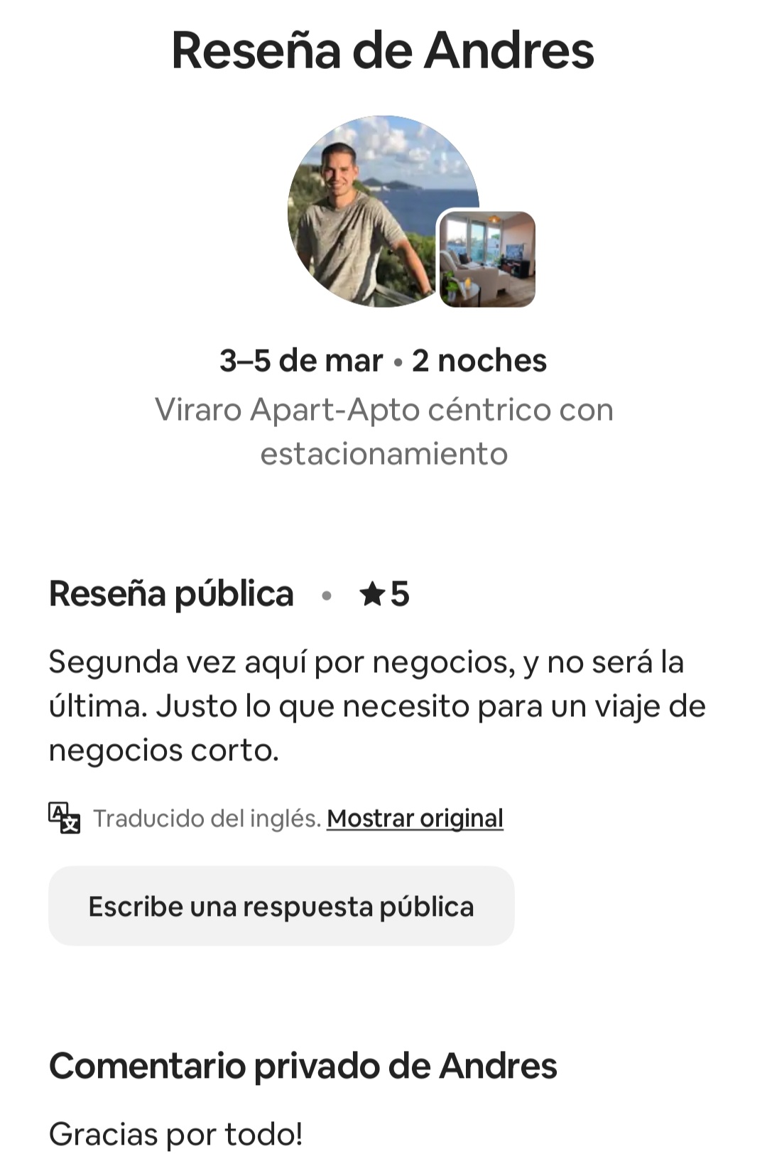 Reseña Airbnb