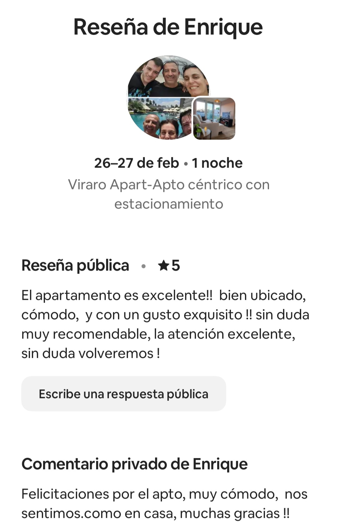Reseña Airbnb