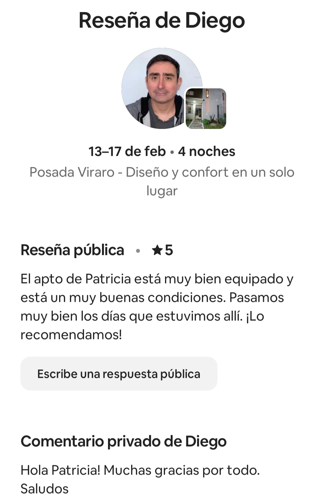 Reseña Airbnb