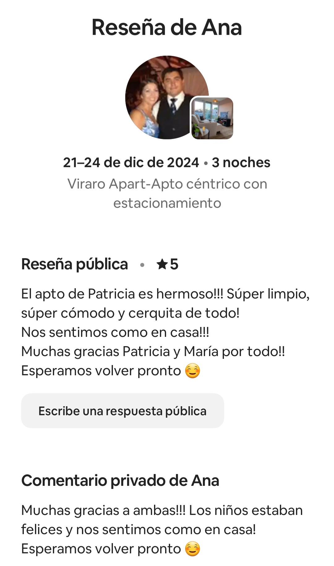 Reseña Airbnb